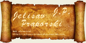 Jelisav Praporski vizit kartica